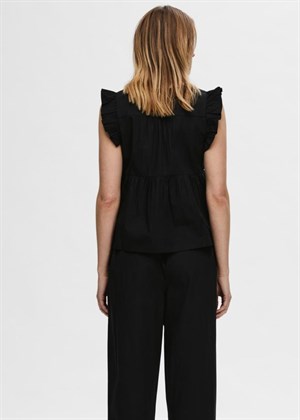 Blair-Ida sl top Sort Selected Femme 